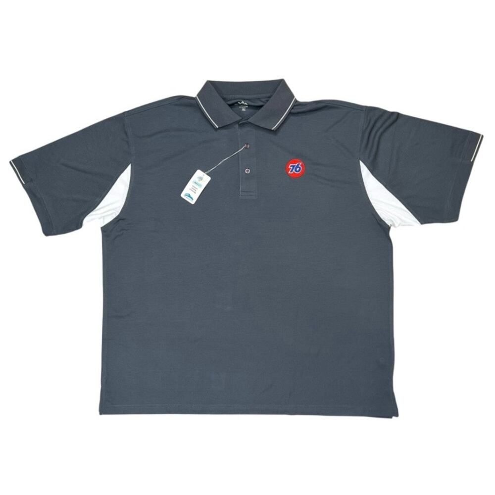 NEW 76 Gas Gray Polo Shirt Unisex Breathable Uniform Size 2XL NWT